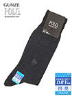 GUNZE(グンゼ)POLO(ポロ)紳士ソックス DRY 消臭 ストライプ編み柄の詳細画面へ