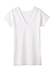GUNZE(グンゼ)快適工房 婦人V型三分袖スリーマー やわらか素材のカラー　ホワイト 
