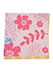 ふわふわ無撚糸 花柄バスタオル グロウのカラー　ピンク 