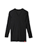 GUNZE(グンゼ)HOTMAGIC(ホットマジック)Vネック9分袖シャツ 薄い、軽い、温かいのカラー　ブラック 