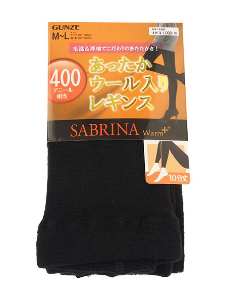 GUNZE(O[)SABRINA(Tui)wlE[背MX 10TChNX SQJ803̃C摜