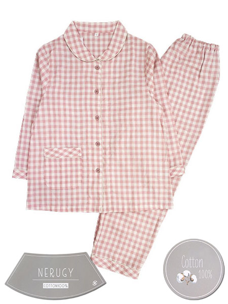 NERUGY �w�l�����E���p���c�p�W���} ��100%�_�u���K�[�[ �M���K���`�F�b�N�� 46017�̃��C���摜