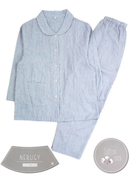 NERUGY �w�l�����E���p���c�p�W���} ��100%�_�u���K�[�[ �X�g���C�v�� 46018�̃��C���摜