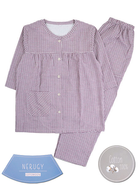 NERUGY �w�l7�����E���p���c�p�W���} �M���K���`�F�b�N ��100%�T�b�J�[ 46021�̃��C���摜