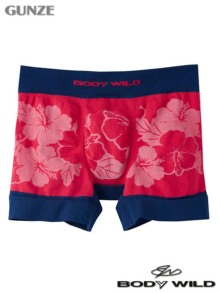 Gunze グンゼ Bodywild 紳士ボクサーブリーフ 前とじ 3d Boxer ハイビスカス柄 Bws949j の格安通販 Gunze グンゼ Bodywild 紳士ボクサーブリーフ 前とじ 3d Boxer ハイビスカス柄 Bws949j の格安通販