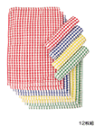 おしぼり用タオル 12枚組 カラー格子の詳細画面へ