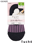 GUNZE(グンゼ)Tuche(トゥシェ)婦人フットカバー 丈夫で脱げない 深履き チェック柄の詳細画面へ