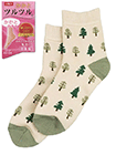 かかとツルツル 婦人ソックス かかとタイプ 靴下2重であったか 日本製 ツリー柄の詳細画面へ