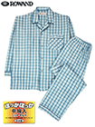ROWAND(ロワンド)紳士長袖・長パンツパジャマ 中綿入りニットキルト チェック柄の詳細画面へ