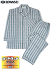 ROWAND(ロワンド)紳士長袖・長パンツパジャマ 中綿入りニットキルト チェック柄の詳細画面へ