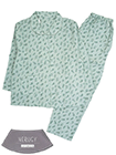 NERUGY 婦人長袖・長パンツパジャマ 綿100%ダブルガーゼ 襟レース 花柄の詳細画面へ