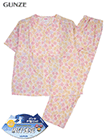 GUNZE(グンゼ)クールマジック 婦人半袖・長パンツパジャマ 綿100%吸汗速乾 花柄の詳細画面へ