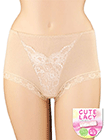 CUTE LACY 婦人1分丈 レーシーショーツ 綿混の詳細画面へ