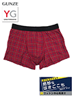 GUNZE(グンゼ)YG JUST FIT 紳士ボクサーブリーフ(前あき) 格子柄の詳細画面へ