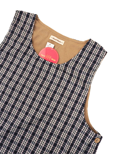 Hand Made �w�l���t���[�X�t �w�l�`���j�b�N�G�v���� �`�F�b�N�� �T�C�h�{�^�� 203005�̏ڍ׉摜�Q