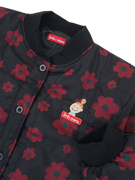 Smile mama 婦人あったか中綿入りキルトスモック 前あき 花柄 の格安通販