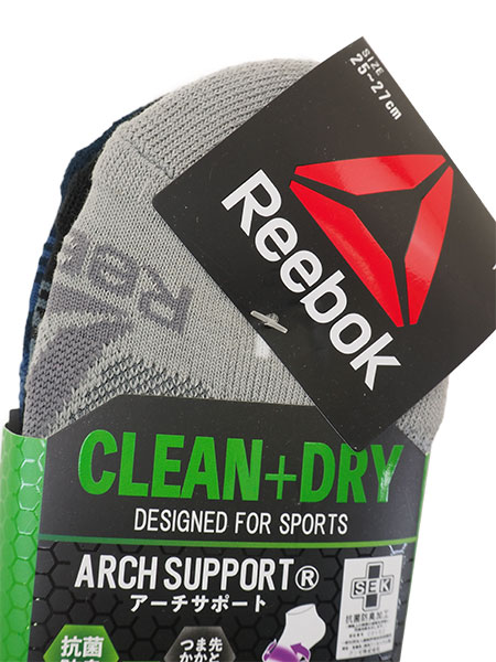 GUNZE(O[)Reebok amV[g\bNX 3PACK CLEAN{DRY  REL104̏ڍ׉摜Q