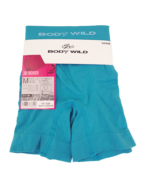 GUNZE(O[)BODYWILD am{NT[u[t(OƂ) 3D-BOXER C BWS862J̏ڍ׉摜R